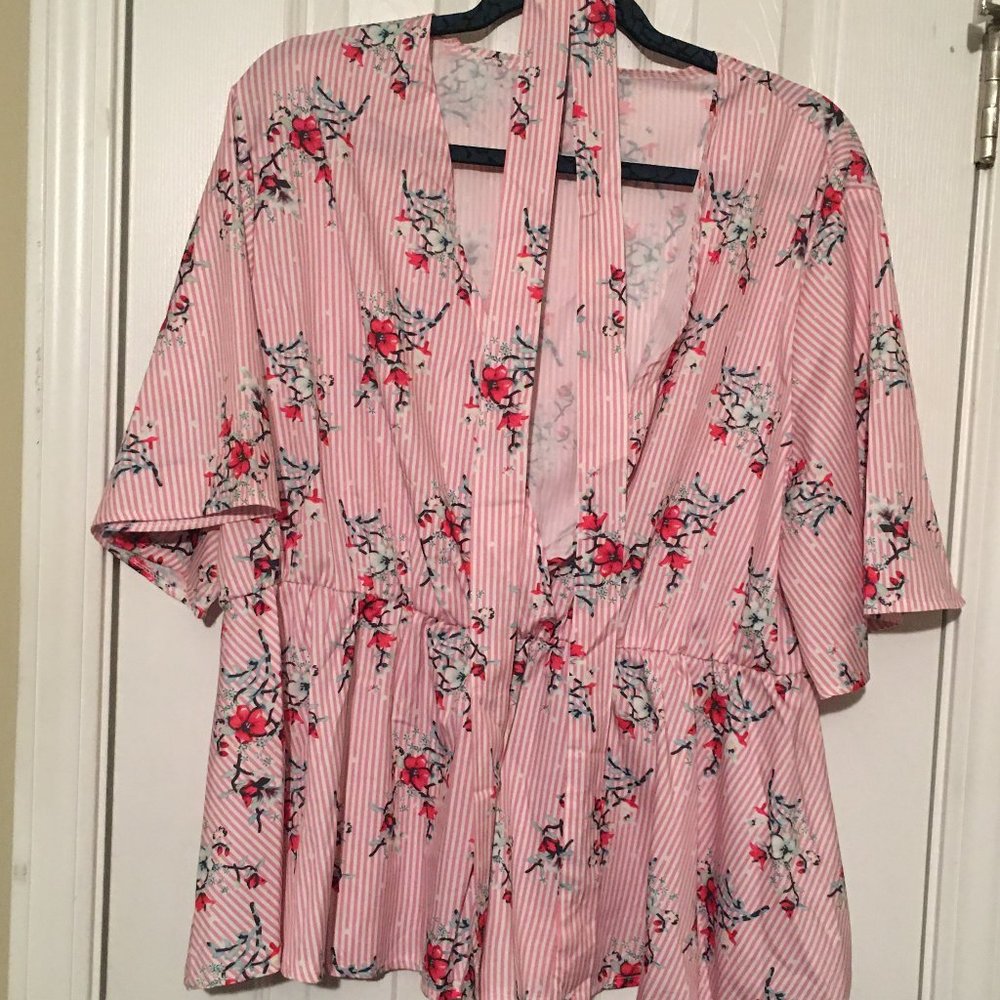 Floral Peplum Blouse